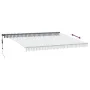 Toldo retráctil automático antracita y blanco 450x300 cm de , Toldos - Ref: Foro24-3310235, Precio: 441,12 €, Descuento: %