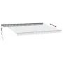 Toldo retráctil automático gris antracita y blanco 500x300 cm by , Awnings - Ref: Foro24-3310240, Price: 457,37 €, Discount: %
