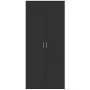 Aparador alto madera de ingeniería negro 80x35x180 cm by , Lockers and storage cabinets - Ref: Foro24-3276652, Price: 207,21 ...