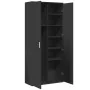 Aparador alto madera de ingeniería negro 80x35x180 cm by , Lockers and storage cabinets - Ref: Foro24-3276652, Price: 207,21 ...