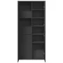 Aparador alto madera de ingeniería negro 80x35x180 cm by , Lockers and storage cabinets - Ref: Foro24-3276652, Price: 207,21 ...