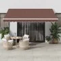 Toldo retráctil manual marrón 400x300 cm de , Toldos - Ref: Foro24-3215700, Precio: 295,01 €, Descuento: %