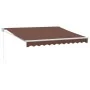 Toldo retráctil manual marrón 300x250 cm de , Toldos - Ref: Foro24-3215698, Precio: 202,30 €, Descuento: %