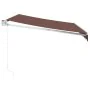 Toldo retráctil manual marrón 300x250 cm de , Toldos - Ref: Foro24-3215698, Precio: 202,30 €, Descuento: %