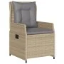 Set comedor de jardín 5 pzas con cojines ratán sintético beige by , Garden sets - Ref: Foro24-3262877, Price: 520,69 €, Disco...