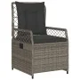 Set comedor de jardín 5 piezas con cojines ratán sintético gris by , Garden sets - Ref: Foro24-3262987, Price: 497,30 €, Disc...