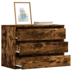 Cajonera de esquina madera ingeniería roble ahumado 80x41x58 cm by , Drawers - Ref: Foro24-852856, Price: 101,87 €, Discount: %