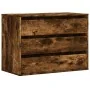 Cajonera de esquina madera ingeniería roble ahumado 80x41x58 cm by , Drawers - Ref: Foro24-852856, Price: 101,87 €, Discount: %