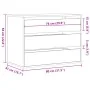 Cajonera de esquina madera ingeniería roble ahumado 80x41x58 cm by , Drawers - Ref: Foro24-852856, Price: 101,87 €, Discount: %