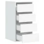 Cajonera de esquina madera de ingeniería blanca 40x41x76 cm by , Drawers - Ref: Foro24-852861, Price: 103,47 €, Discount: %