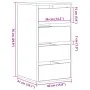 Cajonera de esquina madera de ingeniería blanca 40x41x76 cm by , Drawers - Ref: Foro24-852861, Price: 103,47 €, Discount: %