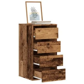 Cómoda de esquina madera de ingeniería envejecida 40x41x76 cm by , Drawers - Ref: Foro24-852868, Price: 96,21 €, Discount: %