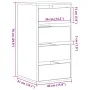 Cómoda de esquina madera de ingeniería envejecida 40x41x76 cm by , Drawers - Ref: Foro24-852868, Price: 96,21 €, Discount: %