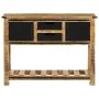 Mesa consola de madera maciza de mango 100x35x75 cm by , Side tables - Ref: Foro24-374058, Price: 250,77 €, Discount: %