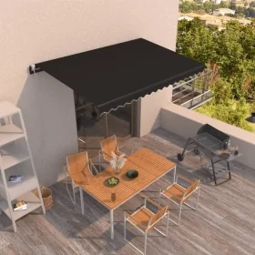 Toldo retráctil automático gris antracita 450x350 cm by , Awnings - Ref: Foro24-3069209, Price: 499,79 €, Discount: %