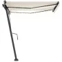 Toldo automático con LED y sensor de viento crema 350x250 cm by , Awnings - Ref: Foro24-3069732, Price: 596,36 €, Discount: %
