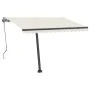 Toldo automático con LED y sensor de viento crema 350x250 cm by , Awnings - Ref: Foro24-3069732, Price: 596,36 €, Discount: %