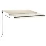 Toldo automático con LED y sensor de viento crema 350x250 cm by , Awnings - Ref: Foro24-3069732, Price: 596,36 €, Discount: %