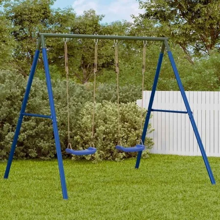 Juego de columpios de exterior con dos columpios by , Swings and play structures - Ref: Foro24-3283579, Price: 134,70 €, Disc...