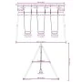 Juego de columpios de exterior con 3 columpios by , Swings and play structures - Ref: Foro24-3283598, Price: 159,56 €, Discou...