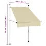 Toldo retráctil de operación manual color crema 100 cm by , Awnings - Ref: Foro24-145833, Price: 96,65 €, Discount: %