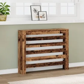 Cubierta de radiador madera color envejecido 104x20x82 cm by , Accessories for heating radiators - Ref: Foro24-852697, Price:...