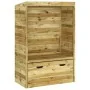 Silla de jardín Strandkorb con cajón pino macizo 112x60x168 cm by , Loungers - Ref: Foro24-318206, Price: 226,77 €, Discount: %