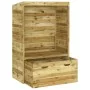 Silla de jardín Strandkorb con cajón pino macizo 112x60x168 cm by , Loungers - Ref: Foro24-318206, Price: 226,77 €, Discount: %