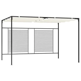 Cenador con techo retráctil color crema 3x4x2,3 m 180 g/m² by , Tents and gazebos - Ref: Foro24-313623, Price: 389,20 €, Disc...