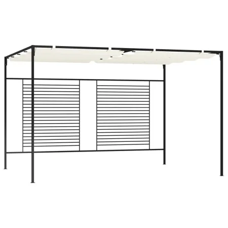 Cenador con techo retráctil color crema 3x4x2,3 m 180 g/m² by , Tents and gazebos - Ref: Foro24-313623, Price: 389,20 €, Disc...