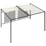 Cenador con techo retráctil color crema 3x4x2,3 m 180 g/m² by , Tents and gazebos - Ref: Foro24-313623, Price: 389,20 €, Disc...