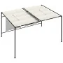 Cenador con techo retráctil color crema 3x4x2,3 m 180 g/m² by , Tents and gazebos - Ref: Foro24-313623, Price: 389,20 €, Disc...