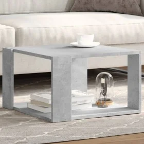 Mesa de centro madera ingeniería gris hormigón 51,5x51,5x30 cm by , Coffee table - Ref: Foro24-848139, Price: 42,93 €, Discou...