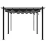 Cenador de jardín con techo retráctil aluminio antracita 3x6 m by , Tents and gazebos - Ref: Foro24-3217062, Price: 749,17 €,...