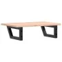 Estante de lavabo de pared de acero y madera maciza de roble de , Tocadores de baño - Ref: Foro24-3302543, Precio: 60,94 €, D...
