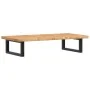 Estante de lavabo de pared de acero y madera maciza de roble de , Tocadores de baño - Ref: Foro24-3302337, Precio: 81,48 €, D...