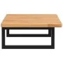 Estante de lavabo de pared de acero y madera maciza de roble de , Tocadores de baño - Ref: Foro24-3302337, Precio: 81,48 €, D...
