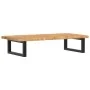 Estante de lavabo de pared de acero y madera maciza de roble de , Tocadores de baño - Ref: Foro24-3302337, Precio: 81,48 €, D...