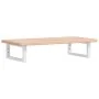 Estante de lavabo de pared de acero y madera maciza de roble de , Tocadores de baño - Ref: Foro24-3302328, Precio: 70,79 €, D...