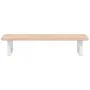 Estante de lavabo de pared de acero y madera maciza de roble de , Tocadores de baño - Ref: Foro24-3302328, Precio: 70,79 €, D...