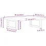 Estante de lavabo de pared de acero y madera maciza de roble von , Badezimmerwaschtische - Ref: Foro24-3302349, Preis: 73,29 ...