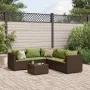 Set muebles de jardín 6 piezas y cojines ratán sintético marrón de , Conjuntos de jardín - Ref: Foro24-3308134, Precio: 407,3...