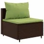 Set muebles de jardín 6 piezas y cojines ratán sintético marrón de , Conjuntos de jardín - Ref: Foro24-3308134, Precio: 407,3...