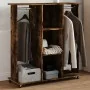 Armario con ruedas madera ingeniería roble ahumado 102x38x110cm von , Aufbewahrung von Kleidung und Schränken - Ref: Foro24-8...