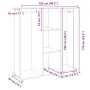 Armario con ruedas madera ingeniería roble ahumado 102x38x110cm von , Aufbewahrung von Kleidung und Schränken - Ref: Foro24-8...