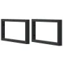 Estante de lavabo de pared de acero y madera maciza de haya von , Badezimmerwaschtische - Ref: Foro24-3302433, Preis: 109,81 ...