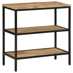 Mesa consola madera maciza de mango rugosa 70x35x70 cm by , Side tables - Ref: Foro24-374072, Price: 104,65 €, Discount: %