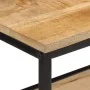 Mesa consola madera maciza de mango rugosa 70x35x70 cm de , Mesas auxiliares - Ref: Foro24-374072, Precio: 104,63 €, Descuent...