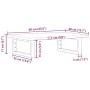 Estante de lavabo de pared de acero y madera maciza de roble von , Badezimmerwaschtische - Ref: Foro24-3302541, Preis: 60,15 ...