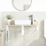 Estante de lavabo de pared de acero y madera maciza de roble von , Badezimmerwaschtische - Ref: Foro24-3302548, Preis: 81,80 ...